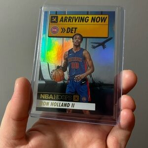 Panini NBA Hoops Ron Holland 'Arriving Now' Foil Card